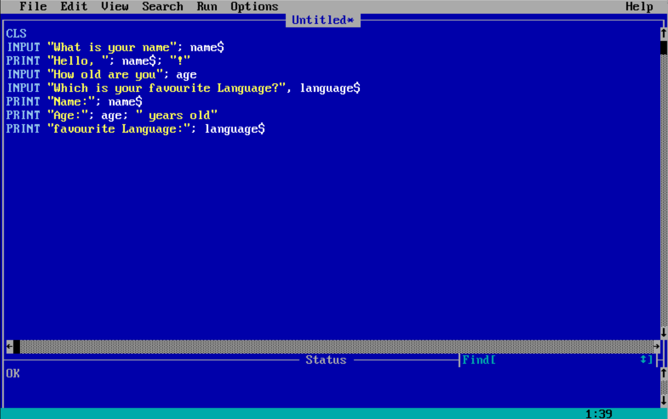 qbasic